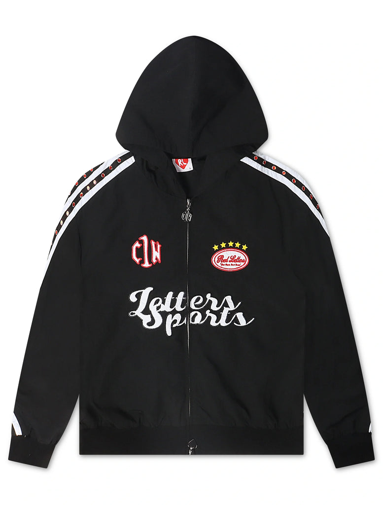 Red Letters x Cam Newton Rhinestone Hoodie - Black