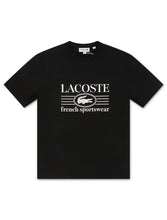Load image into Gallery viewer, Lacoste Classic Fit Cotton Print Jersey Tee - Black
