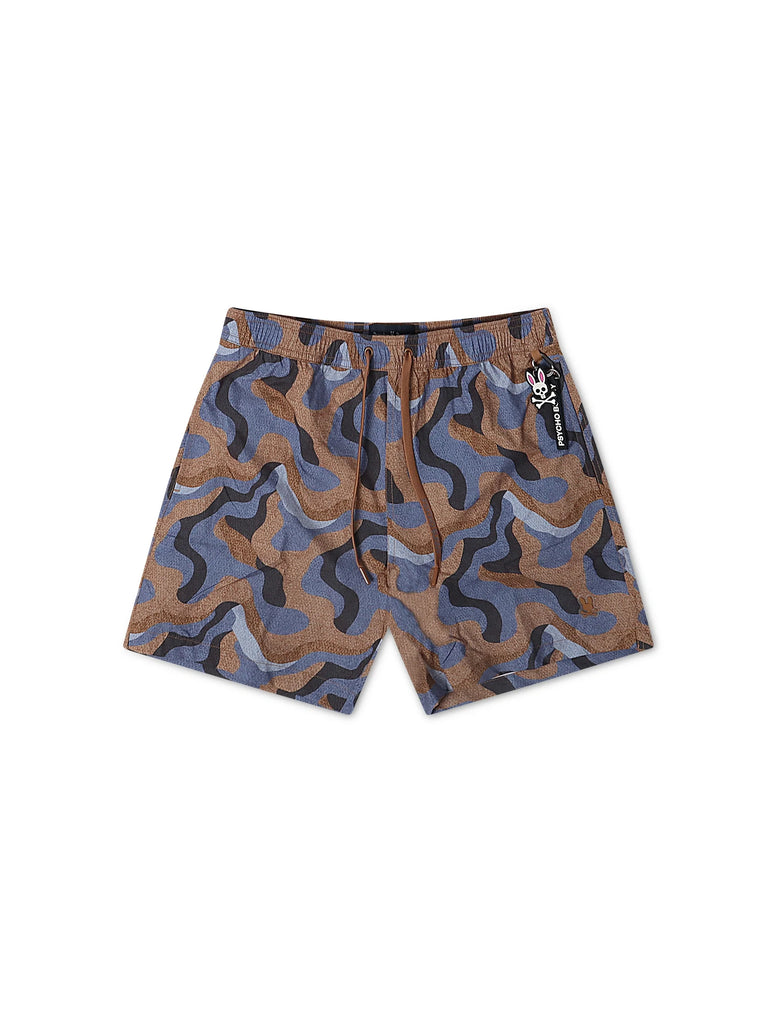 Psycho Bunny Dante Swim Trunks - Brown