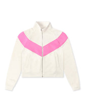 Load image into Gallery viewer, Nike Womens Sportswear Windrunner Knit Jacket - Sail/Playful Pink