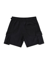 Load image into Gallery viewer, Apastime Vacation in Portugal French Terry Belted Shorts - Black