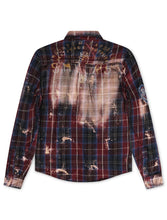 Load image into Gallery viewer, Smugglers Moon Button Up Woven Top - Bleached Plaid