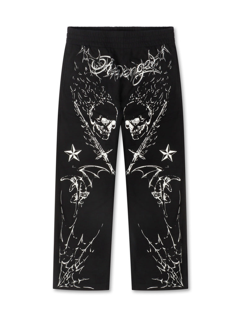 Revenge Tattoo Sweatpants - Black/Silver