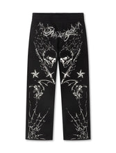 Load image into Gallery viewer, Revenge Tattoo Sweatpants - Black/Silver