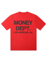 Load image into Gallery viewer, Money Dept. Los Angeles Puff Print Tee - Red/Black