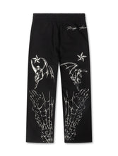 Load image into Gallery viewer, Revenge Tattoo Sweatpants - Black/Silver