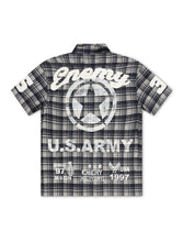 Load image into Gallery viewer, N.M.E NYC No Mercy Flannel Overshirt - Blue