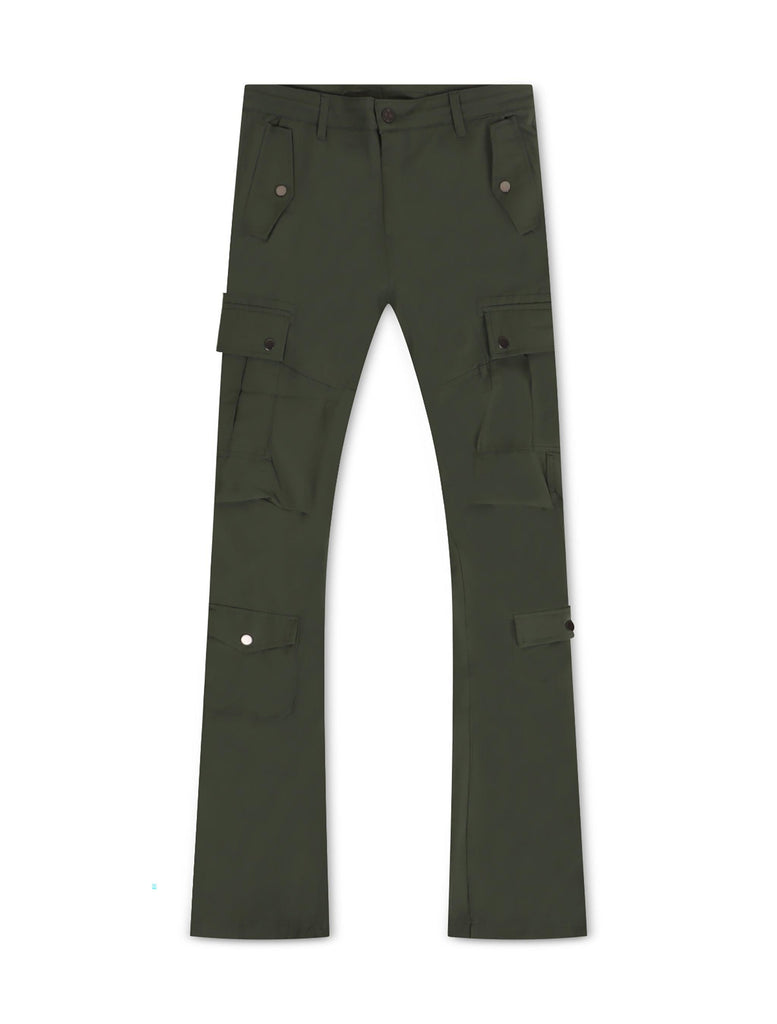 Jordan Craig Stacked Rodeo Polyester Cargo Pants - Olive