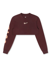 Load image into Gallery viewer, Nike Womens Oversized Long Sleeve - Burgundy Crush