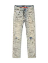 Load image into Gallery viewer, Makobi Distressed Straight Leg Jeans – Dirt Wash