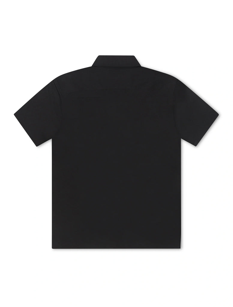 Psycho Bunny Bryan Camp Collar Shirt - Black