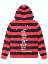 Load image into Gallery viewer, Cult Of Individuality Pullover Novelty Hoodie - Rouge Red/Navy