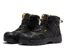 Load image into Gallery viewer, ROCKROOSTER Woodland Black 6 inch Waterproof Composite Toe Leather Work Boots AK663