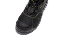 Load image into Gallery viewer, ROCKROOSTER Woodland Black 6 inch Waterproof Composite Toe Leather Work Boots AK663