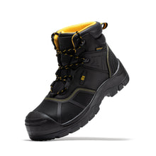 Load image into Gallery viewer, ROCKROOSTER Woodland Black 6 inch Waterproof Composite Toe Leather Work Boots AK663