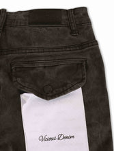 Load image into Gallery viewer, Vicious Denim Flare Stacked Fit Jeans - Black