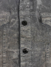 Load image into Gallery viewer, Vicious Denim Velvet Coated Denim Jacket - Grey