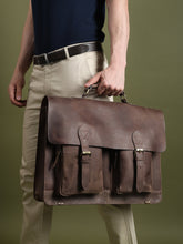 Load image into Gallery viewer, Buffalo Leather Messenger Bag