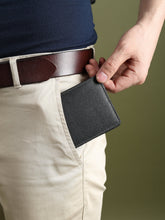 Load image into Gallery viewer, Black Textured Leather Mens Wallet