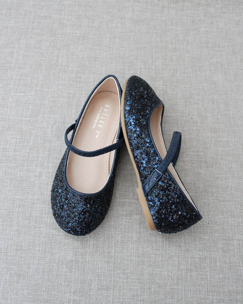 Rock Glitter Mary Jane Ballet Flats