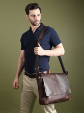 Load image into Gallery viewer, Genuine Sitka Leather Laptop Bag