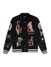 Load image into Gallery viewer, Jordan Craig Kids Carpe Diem Varsity Jacket - Black
