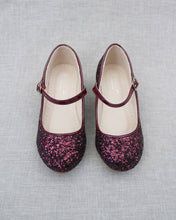 Load image into Gallery viewer, Rock Glitter Mary Jane with Glitter Heels for Girls