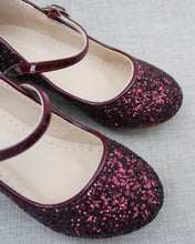 Load image into Gallery viewer, Rock Glitter Mary Jane with Glitter Heels for Girls