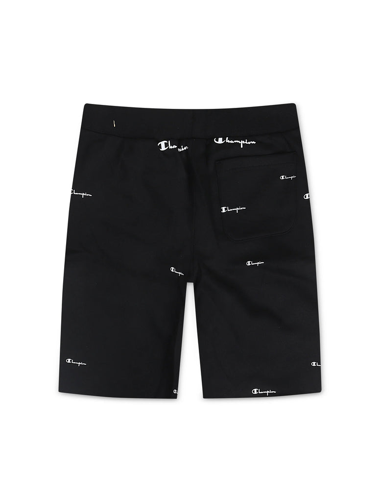 Champion Logo Spead Shorts - Black