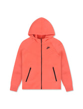 Load image into Gallery viewer, Nike Womens Sportswear Tech Fleece Windrunner Hoodie - Magic Ember/Black
