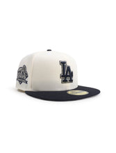 Load image into Gallery viewer, New Era 5950 World Series Champions Dodgers Hat - Chrome/Navy