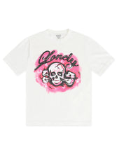 Load image into Gallery viewer, Lonely Hearts Crossbones Rhinestone Premium Tee - Off White