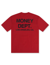 Load image into Gallery viewer, Money Dept. Los Angeles Heavyweight Tee - Burgundy/Black