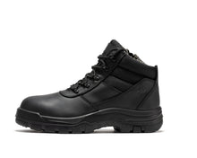 Load image into Gallery viewer, ROCKROOSTER Avalon Black 6 Inch Zip-sided Composite toe Leather Work Boots CP213BK