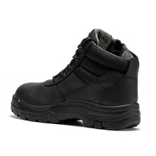 Load image into Gallery viewer, ROCKROOSTER Avalon Black 6 Inch Zip-sided Composite toe Leather Work Boots CP213BK