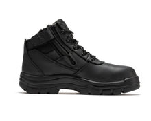 Load image into Gallery viewer, ROCKROOSTER Avalon Black 6 Inch Zip-sided Composite toe Leather Work Boots CP213BK