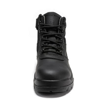 Load image into Gallery viewer, ROCKROOSTER Avalon Black 6 Inch Zip-sided Composite toe Leather Work Boots CP213BK