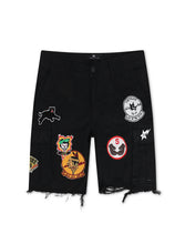 Load image into Gallery viewer, Jordan Craig War Angel Cargo Shorts - Black