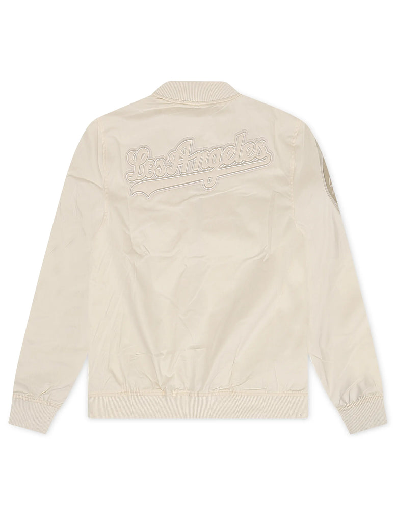Pro Standard Los Angeles Dodgers Neutral Twill Jacket - Eggshell