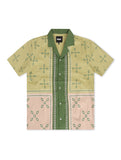 Memory Lane Patch Work Button Up Shirt - Khaki