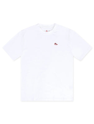Air Jordan Mens Sneaker Patch Tee - White
