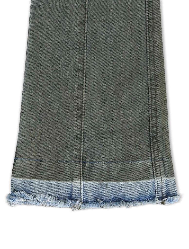 Vicious Denim Cargo Stacked Jeans - Olive