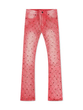 Load image into Gallery viewer, Vicious Denim Rhinestone Flare Jeans - Pink