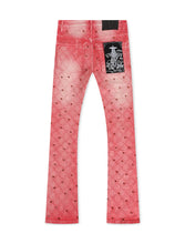 Load image into Gallery viewer, Vicious Denim Rhinestone Flare Jeans - Pink