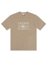 Load image into Gallery viewer, Lacoste Classic Fit Cotton Print Jersey Tee - Taupe