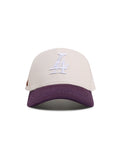 Reference Mens Paradise LA Hat - Cream/Purple