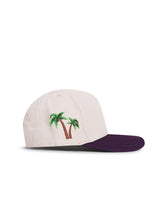 Load image into Gallery viewer, Reference Mens Paradise LA Hat - Cream/Purple