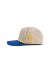 Load image into Gallery viewer, Reference Mens Paradise LA Corduroy Hat - Cream/Blue/Yellow