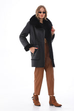 Load image into Gallery viewer, The Boreal Black Leather Women Jacket
