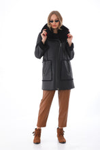 Load image into Gallery viewer, The Boreal Black Leather Women Jacket